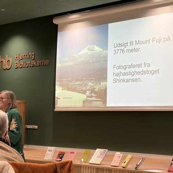 Billede fra salen på Hjørring Bibliotek