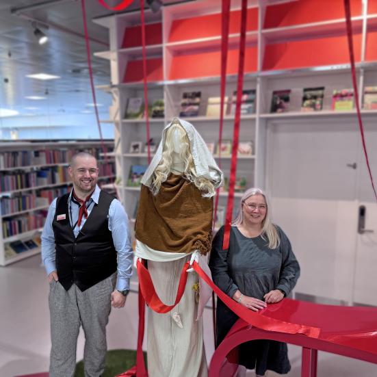 Pernille og Niclas på Hjørring Bibliotek