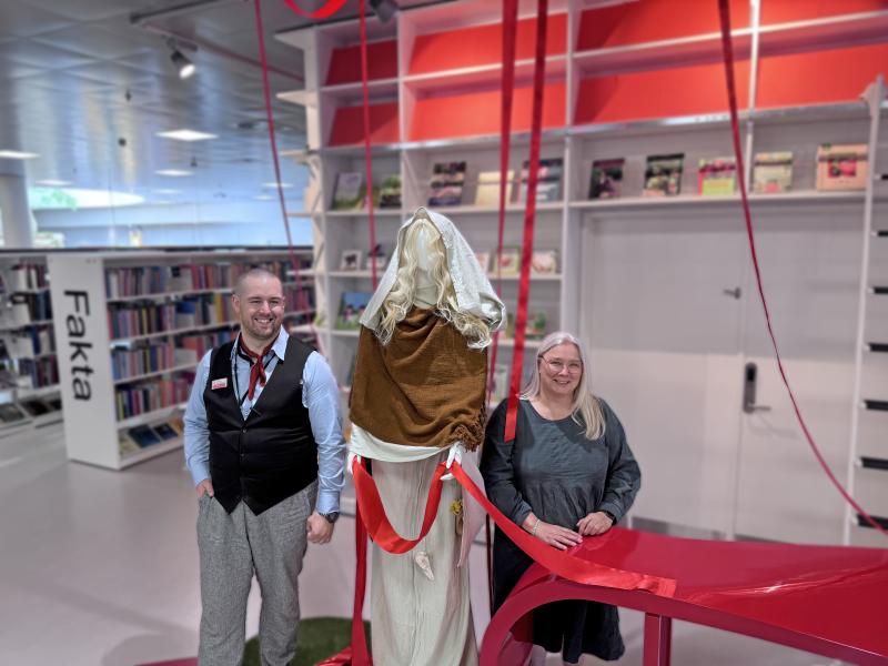 Pernille og Niclas på Hjørring Bibliotek