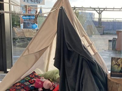 Læsetelt på Hjørring Bibliotek