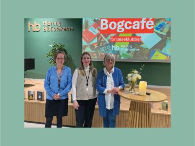 Lene, Kirsten og Maria i Salen på Hjørring Bibliotek