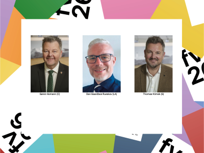 Søren Homann (C), Dan Gaardboe Rueskov (LA), Thomas Klimek (S)