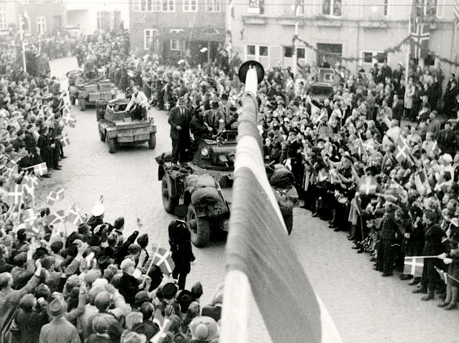 Foto fra Danmarks befrielse. Billedkilde: Frihedsmuseet