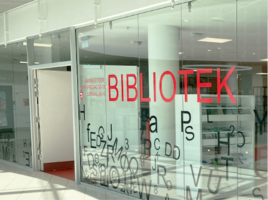 Indgang og aflevering ved Hjørring Bibliotek