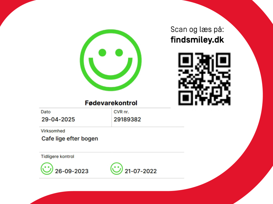 Smiley Café Lige efter bogen