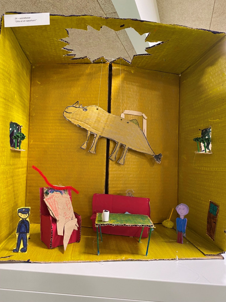 Motiv fra udstillingen om "Otto er et næsehorn"