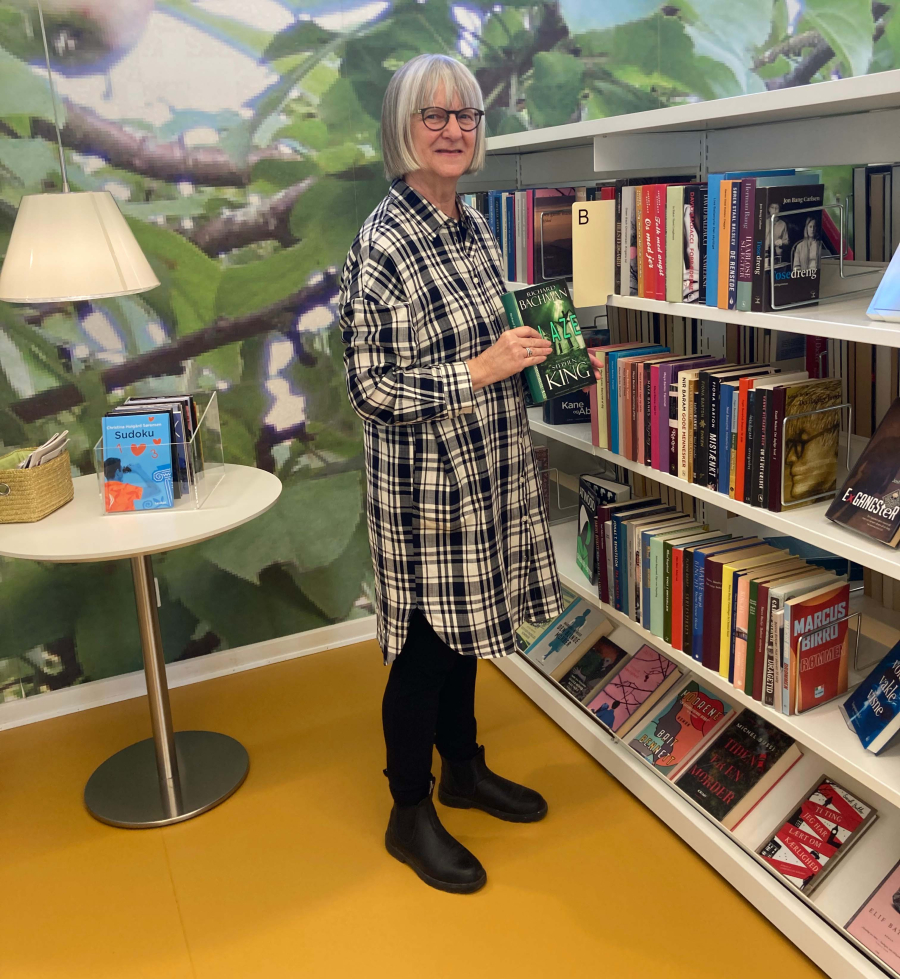 Kirsten Gundersen, bibliotekar på Sindal Bibliotek