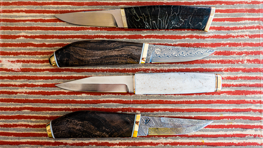 Fire knive fra Vendsyssel Knivmagerlaug