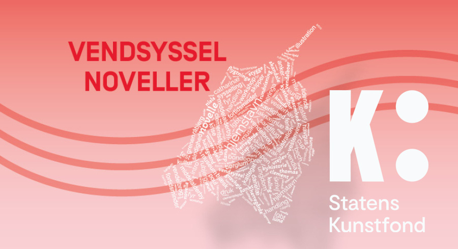 VendsysselNoveller logo. Statens Kunstfond logo.